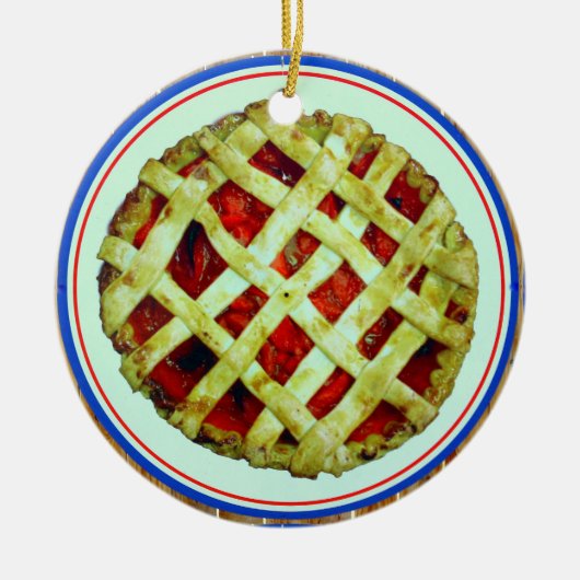 frisse sierbloem keramisch ornament (Voorkant)