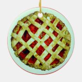 frisse sierbloem keramisch ornament (Achterkant)