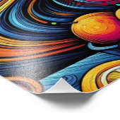 Frisse sinaasappels en lekkere tulpen foto afdruk (Hoek)