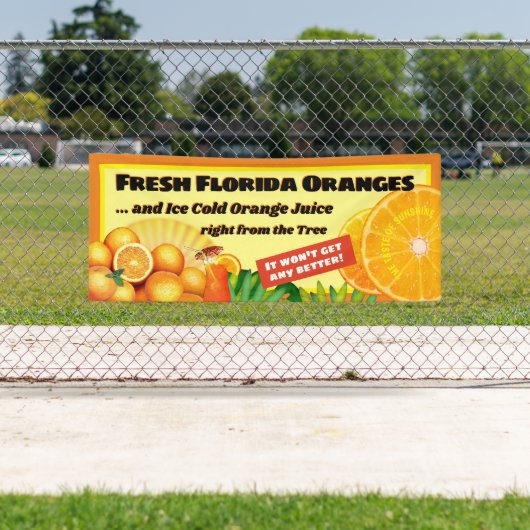 Frisse Sinaasappels uit Florida Spandoek (Insitu)