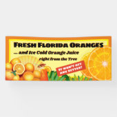 Frisse Sinaasappels uit Florida Spandoek (Horizontaal)