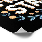 Frisse start bloemenmotivatie poster (Hoek)