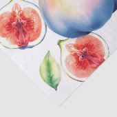 Frisse Waterverf Fig met Zacht Wit Tissuepapier (Detail)