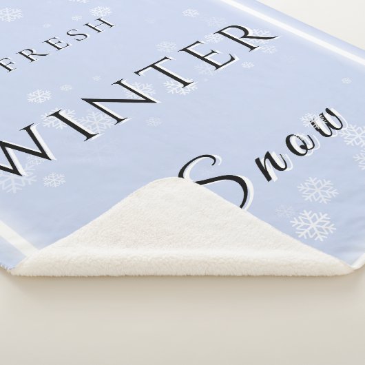 Frisse wintersneeuw met sneeuw sherpa deken (3/4)