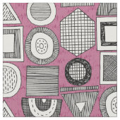 frisson memphis zwarte witte bes stof (Close Up)