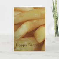 Frites/Chips Happy Birthday Kaart