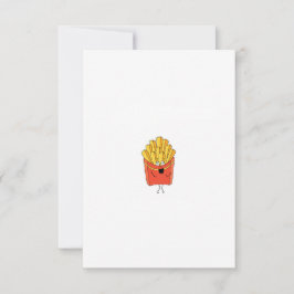 Frites, chips, hot chips thema bedankkaart