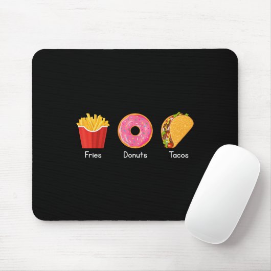 Frites Donuts Tacos  Muismat (Met muis)