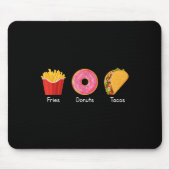 Frites Donuts Tacos  Muismat (Voorkant)