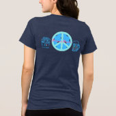 frites, drinkt pickleball Tri-Blend shirt (Achterkant)