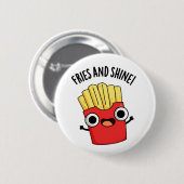 Frites En Schitterende Grappige Voedsel Woordspeli Ronde Button 5,7 Cm (Voorkant /achterkant)