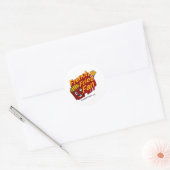 "Frites Fan - Leuk en speels design" Ronde Sticker (Envelop)