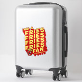 "Frites Fan - Leuk en speels design" Sticker (Koffer)