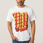 "Frites Fan - Leuk en speels design" T-shirt (Voorkant)