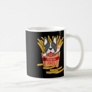 Frites - Franse Bulldog Fast Food Franse Frites Li Koffiemok
