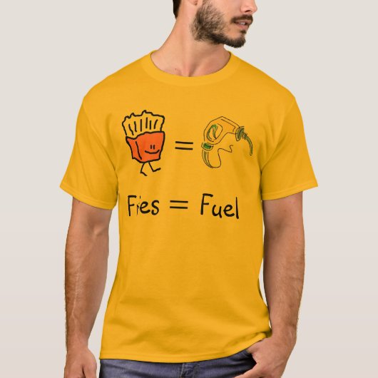 frites gelijke brandstof t-shirt (Voorkant)