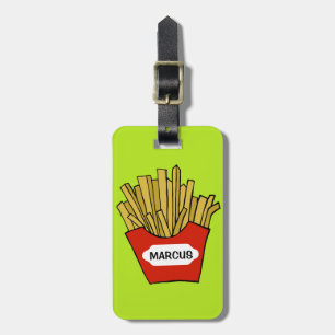 Frites op maat bagagelabel