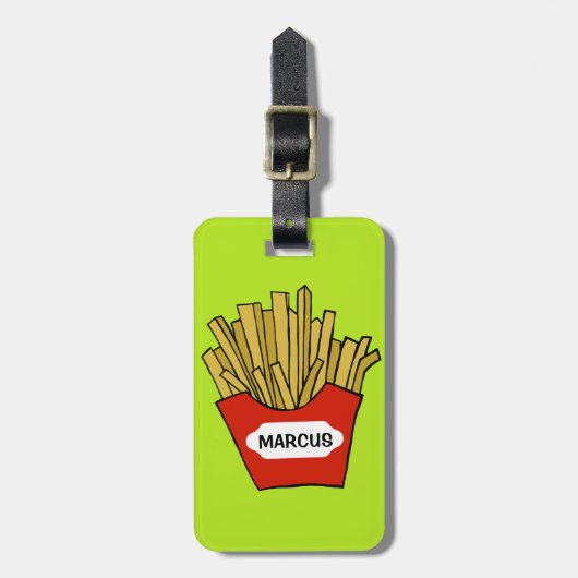 Frites op maat bagagelabel (Voorkant verticaal)