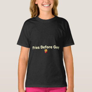 Frites Voor Jongens Grappig T-Shirt Voor Voedsel L