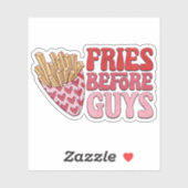 Frites Voor Jongens Sticker - Valentijn Sticker (Vel)