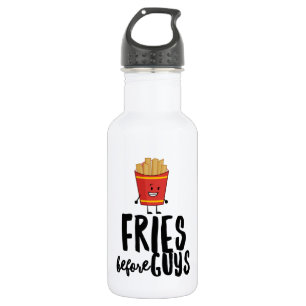Frites voor jongens waterfles (530 ml), Wit