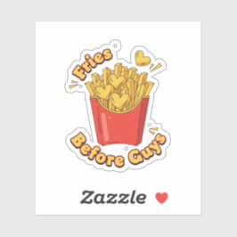 Frites Voor Mannen Galentine Frites Etenlieverd Sticker