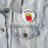 Frites Voor Mannen Grappige Frites Grap Ronde Button 5,7 Cm (In situ)