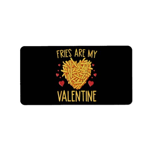 Frites Zijn Mijn Valentijn Etiket (Voorkant)