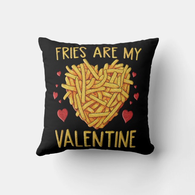 Frites Zijn Mijn Valentijn Kussen (Achterkant)