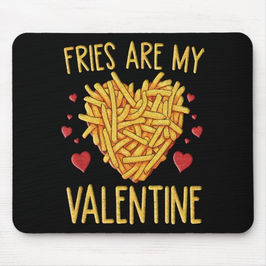 Frites Zijn Mijn Valentijn Muismat (Voorkant)