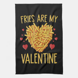 Frites Zijn Mijn Valentijn Theedoek