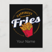 Friteschips Snack aardappel of friet Feestdagenkaart (Voorkant)