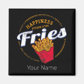 Friteschips Snack aardappel of friet Magneet (Voorkant)