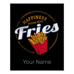 Friteschips Snack  aardappel of friet Perfect Poster