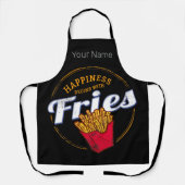 Friteschips Snack  aardappel of friet Schort (Voorkant)