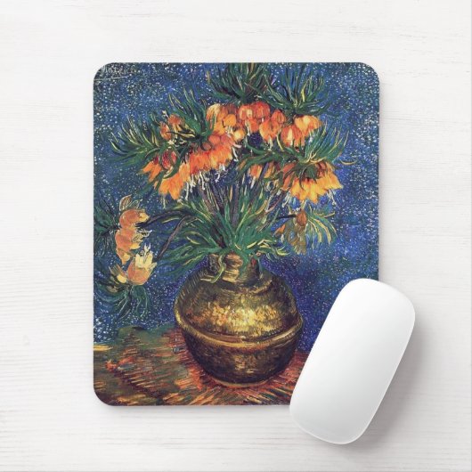 Fritillaries in a Copper Vase by Van Gogh Muismat (Met muis)