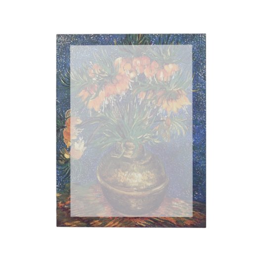 Fritillaries in a Copper Vase by Van Gogh Notitieblok (Linkerzijde)
