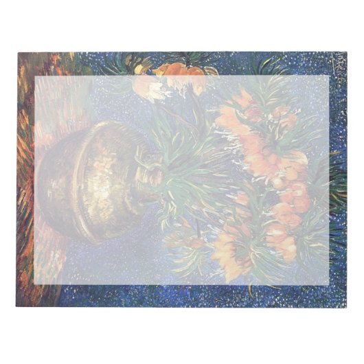 Fritillaries in a Copper Vase by Van Gogh Notitieblok (Voorkant)