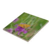 Fritillary Butterfly Ceramic Tile Tegeltje (Zijkant)