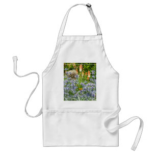 Fritillary Butterfly in een zomertuin adult Apro Standaard Schort