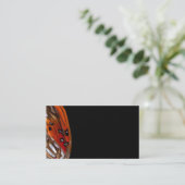 Fritillary Butterfly Wings Business Card Template Visitekaartje (Staand voorkant)