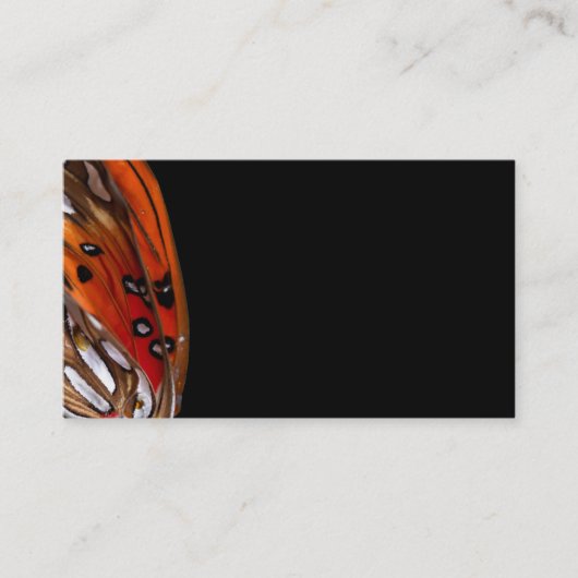 Fritillary Butterfly Wings Business Card Template Visitekaartje (Voorkant)