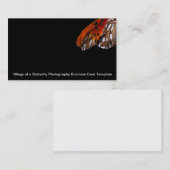 Fritillary Butterfly Wings Business Card Template Visitekaartje (Voorkant / Achterkant)