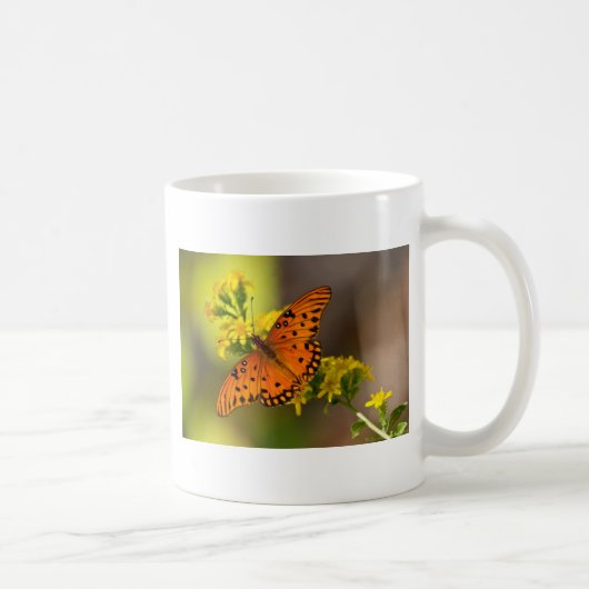 Fritillary Gulf Butterfly Gifts and Apparel Koffiemok (Rechts)