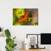 Fritillary Gulf Butterfly Prints Posters (Thuiskantoor)