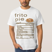 Frito pie Nutrition Facts label T-shirt (Voorkant)