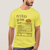 Frito Pie Nutrition Facts Label Thanksgiving Chris T-shirt (Voorkant)