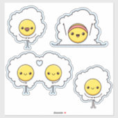 Fritte gefrituurde eitjes sticker (Vel)