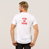 Frituren voor vrijheid terug Tri-Blend shirt (Achterkant volledig)