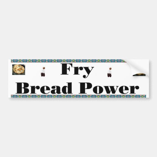frituurbrood bumpersticker (Voorkant)